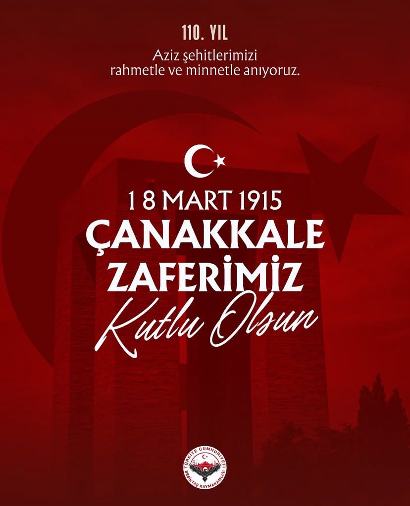 18 MART 1915 ÇANAKKALE ZAFERİMİZ KUTLU OLSUN!